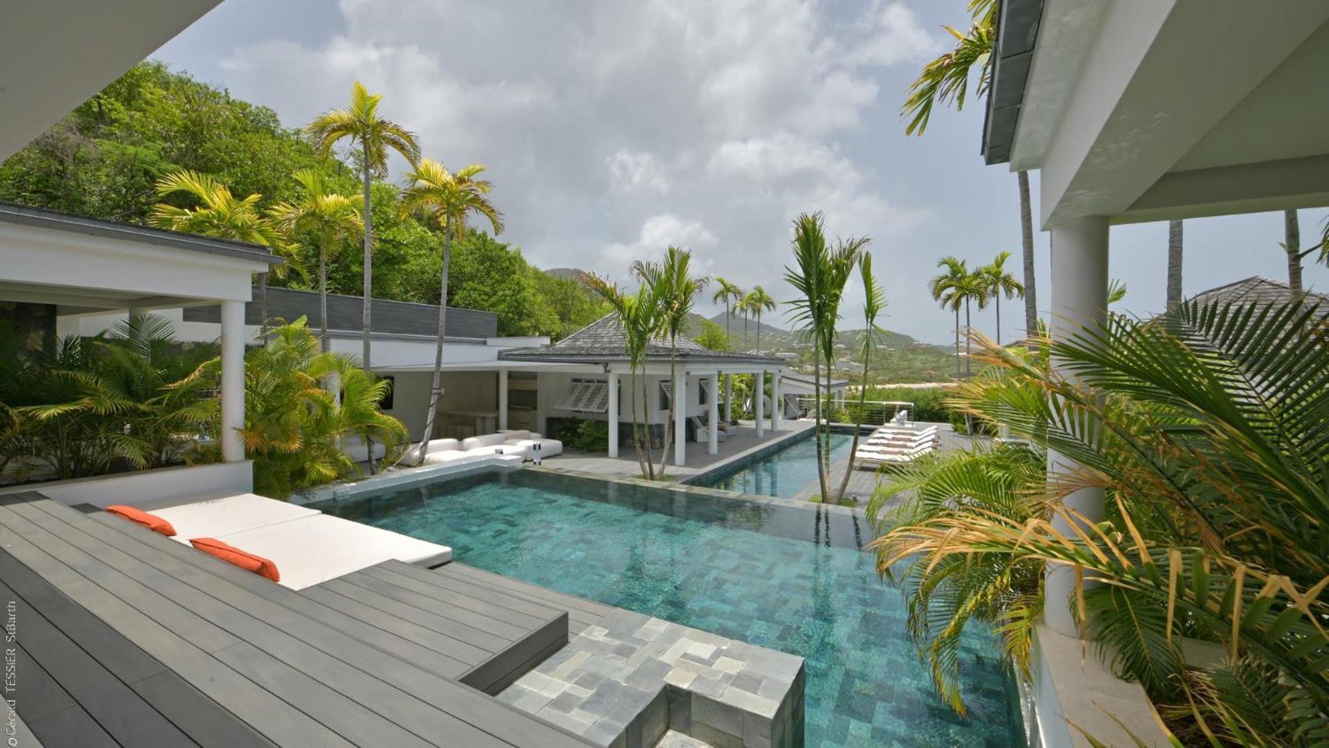 Modern Villa With Two Swimming Pools Petit Cul-de-Sac Exterior photo
